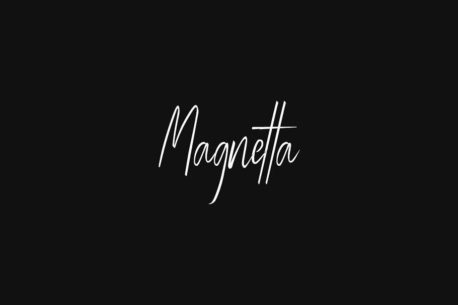 Beispiel einer Magnetta Regular-Schriftart